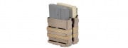 Lancer Tactical Quick Mag "Heavy" Double 7.62 NATO Magazine Pouch (Tan)
