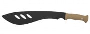 G-Force MOLLE Compatible Polymer Training Machete With Sheathe (Tan)