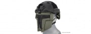 WoSport Adjustable T-Shaped Mesh Full Face Mask (OD Green)