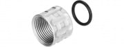 Atlas Custom Works Knurled Thread Protector 14mm CCW (Silver)