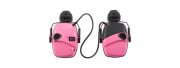 Atlas Custom Works Impact Sport Tactical Earmuff w/ Helmet Adapter (Pink)