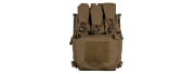 Wosport Tactical Back Panel Triple Banger For FC Plate Carriers (Tan)