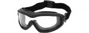 Lancer Tactical Double Layer Airsoft Goggles (Clear Lens/Black)