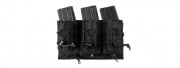 Lancer Tactical 1000D Nylon MOLLE 2 In 1 Triple M4/Pistol Mag Pouch (Black)