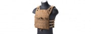 Lancer Tactical Lightweight Molle Tactical Vest with Retention Cords (Tan)