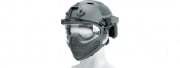 WoSport Pilot Helmet with Steel Mesh (Grey)