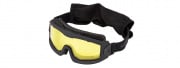 Lancer Tactical Aero Protective Airsoft Goggles (Black/Yellow Lens)