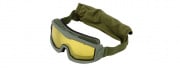 Lancer Tactical Aero Protective Airsoft Goggles (OD/Yellow Lens)