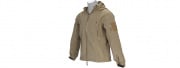 Lancer Tactical Soft Shell Jacket w/ Hood (Tan/S)