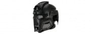 Tac-9 Interstellar Battle Trooper Full Face Airsoft Helmet (Black)