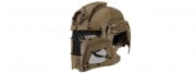 Tac-9 Interstellar Battle Trooper Full Face Airsoft Helmet (Tan)