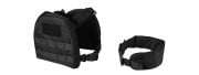 Lancer Tactical 1000D Nylon Children's Tactical MOLLE Vest w/ Battle Belt (Black/XS)