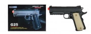 UK Arms G25B 1911 Spring Airsoft Pistol (Black /Tan)