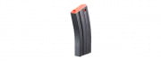 Lancer Tactical Metal Gen 2 120 Round Mid Capacity Airsoft Magazine for M4/M16 (Black & Red)