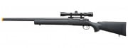 Lancer Tactical High FPS M24 Bolt Action Spring Powered Sniper Rifle w/ Scope (Black)