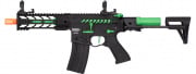 Lancer Tactical Enforcer BATTLE HAWK 7" PDW Skeleton ProLine ETC & Full Metal AEG Airsoft Rifle (Black/Green/High FPS)