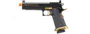 Lancer Tactical Knightshade Hi-Capa Gas Blowback Airsoft Pistol w/ Red Dot Mount (Black/Gold)