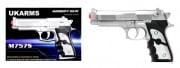 UK Arms M757S M9 Spring Airsoft Pistol (Silver)