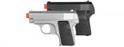 UK Arms Dual Spring Powered Airsoft Pistols (Black & Silver)