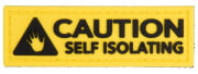 Lancer Tactical CAUTION Self Isolating Morale Patch (Yellow)