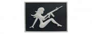 G-Force Mudflap Girl With Rifle PVC Left Facing Patch (Option)