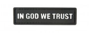 G-Force In God We Trust PVC Patch (Black)