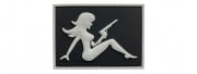 G-Force Mudflap Girl With Pistol PVC Left Facing Patch (Option)