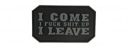 G-Force I Come, I Leave PVC Patch (Black)