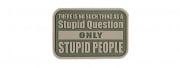 G-Force No Stupid Questions PVC Patch