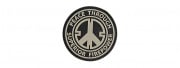G-Force Peace Through Superior Firepower PVC Patch (Black)