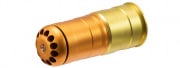 Lancer Tactical 120 Round CNC Aluminum Airsoft 40mm Gas Grenade Shell (Gold)
