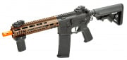 MAYO GANG MGC4 MK1 FULL METAL M4 AEG W/ ETU AIRSOFT RIFLE (BLACK & BRONZE)