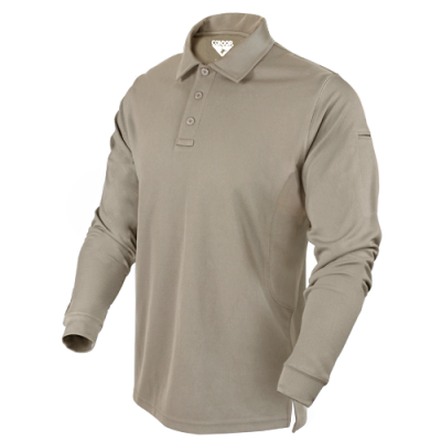 Condor Outdoor Performance Long Sleeve Tactical Polo ( Sand / Option )
