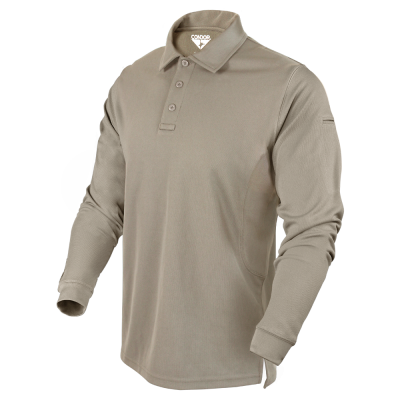 Condor Outdoor Performance Long Sleeve Tactical Polo ( Sand / Option )