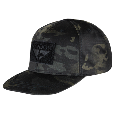 Condor Outdoor Flat Bill Snap Back Hat ( Multicam Black )