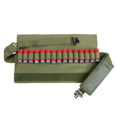 VISM Shotgun Bandolier Sling w/ Sling Swivel ( OD Green )