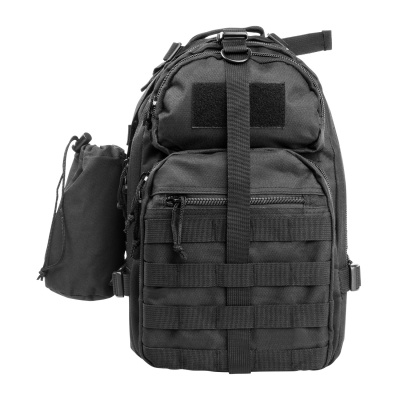 VISM Sling Backpack Pack / Water Bottle Pouch ( Black )