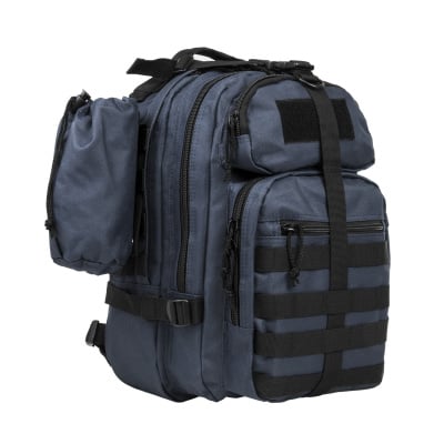 VISM Sling Backpack Pack / Water Bottle Pouch ( Blue / Black )