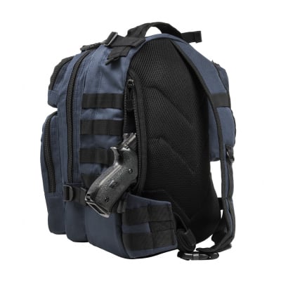 VISM Sling Backpack Pack / Water Bottle Pouch ( Blue / Black )