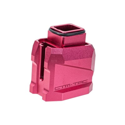 CTM CNC Aluminum Mag Extension Plate for TM Hi-Capa GBB Airsoft Pistols (Pink)