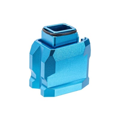 CTM CNC Aluminum Mag Extension Plate for TM Hi-Capa GBB Airsoft Pistols (Blue)