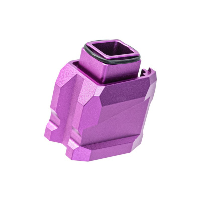 CTM CNC Aluminum Mag Extension Plate for TM Hi-Capa GBB Airsoft Pistols (Violet)