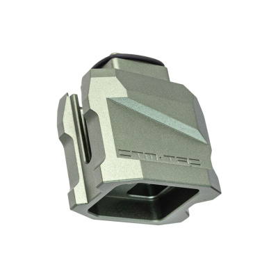 CTM CNC Aluminum Mag Extension Plate for TM Hi-Capa GBB Airsoft Pistols (Army Green)