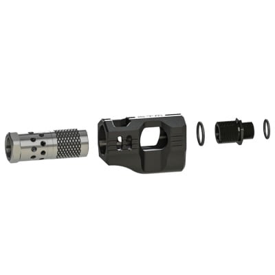 CTM Tac 11mm to 14mm CCW Hi-Capa Thread Adapter (Black & Silver)