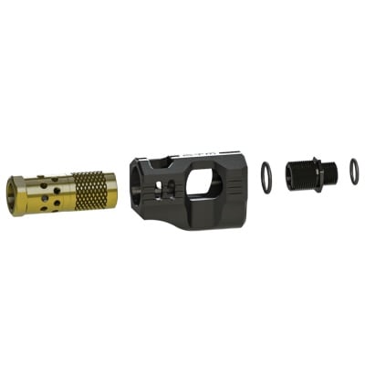 CTM Tac 11mm to 14mm CCW Hi-Capa Thread Adapter (Black & Gold)
