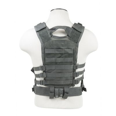 VISM Childrens Tactical Crossdraw Vest ( Urban Gray / XS - S )