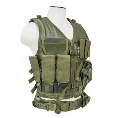 VISM Tactical Crossdraw Vest ( Woodland / XL - XXL )