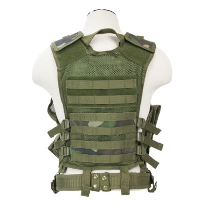 VISM Tactical Crossdraw Vest ( Woodland / XL - XXL )