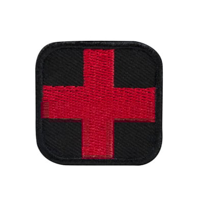 VISM First Aid Patch ( Black / Red )