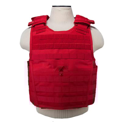 VISM Expert Plate Carrier Vest ( Red / Med - 2XL )